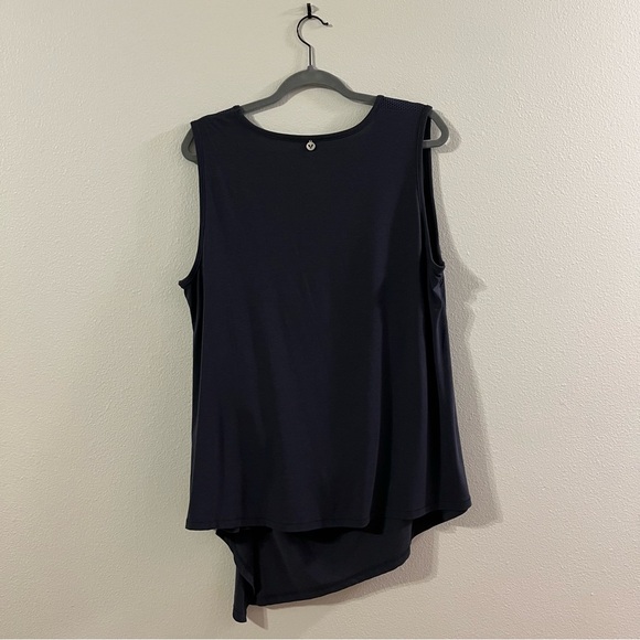 Livi Active - Lane Bryant Blue Long Ruched Tank Top - 18/20 2X - Picture 8 of 8
